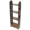 thumbnail image 2 of D-Art Collection Solid Mahogany Wood Carnation Wall Rack in Dark Brown, 2 of 2