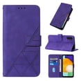 thumbnail image 1 of SaniMore for Samsung Galaxy A14 5G 6.6" Case Wireless Charging Support, Magnetic Flip Wallet Card Holder PU Leather Cover Built-in Kickstand & Wrist Strap Full Body Protective Shell, Purple, 1 of 7