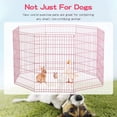 thumbnail image 6 of Bestpet 36"H Dog Exercise Playpen, 8 Panel, Pink, 6 of 7