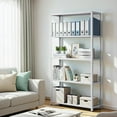 thumbnail image 1 of QinaQin 5-Tier Metal Storage Rack, 68 Inches x 35 Inches x 12 Inches, Adjustable Heavy-Duty Bookshelf, Suitable for Garages, Pantrys, Or Offices, 1 of 9