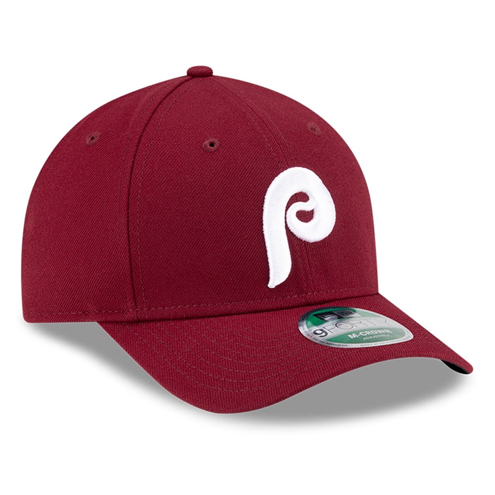 Men's New Era  Burgundy Philadelphia Phillies Player Replica 9FORTY Adjustable Hat