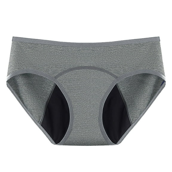VMESZQFG Women's Briefs Underwear Womens Underwear No Show Mid Low Waist No Side Leaks Leakproof Heavy Underwear For Women Plus Size Panties Leak Proof Menstrual Panties Lane