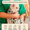 thumbnail image 5 of Extra Large Cat Grooming Wrap – Anti-Escape Cat Wrap for Cutting Nails, Brushing & Medication – Soft, Comfortable, Reusable, Self-Adhering (70×70cm), 5 of 6