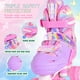 thumbnail image 3 of Patines deportivos 2PM para niñas con ruedas iluminadas, diseño de mariposa rosa, 3 of 8
