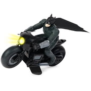 DC Comics The Batman Batcycle RC with Batman Rider