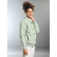 thumbnail image 3 of Women Solid Windcheater Bomber Jacket, 3 of 7