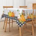 thumbnail image 4 of Duangreer Fall Harvest Fruit Print Rectangle Tablecloth, Autumn Table Cover with Waterproof Wrinkle Resistant for Party Decorations, 52 x 70 Inch, 4 of 6