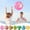 Green, variant on Txlpkdyx Glitter Semi-Transparent Beach Balls,Inflatable Floating Water Toys for Pool,Lake & Party