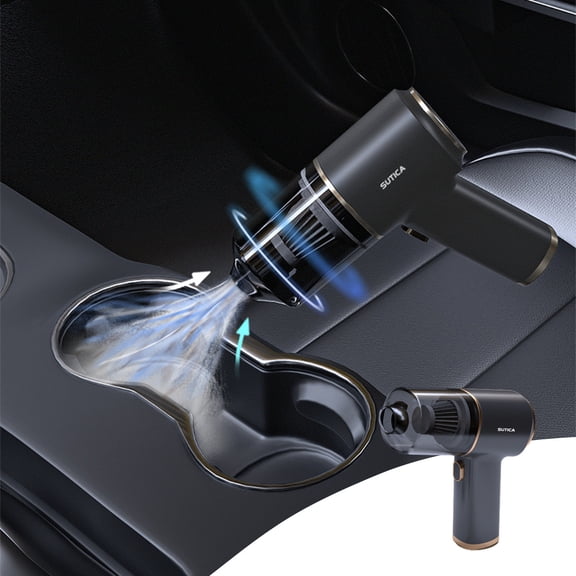 Gnmfd Handheld Vacuum Cleaner Powerful Suction 9000Pa Wet Dry USB Rechargeable Vacuum for Cars RVs Trucks, Multi-Surface Cleaning, Filtration Bin Portable for Home Travel