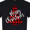 thumbnail image 4 of Inktastic Red Buffalo Plaid Christmas Tree T-Shirt, 4 of 5