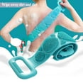 thumbnail image 2 of Silicone Back Scrub Bath Shower Silicone Body Brush Silicone Bath Towel Exfoliating Body Brush Belt Wash Body Wash Silicone Body Scrubber Belt, 2 of 2