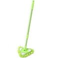 thumbnail image 1 of Triangle Cleaning Mop, Retractable Glass Cleaner, 180° Rotatable Triangle Cleaning Dust Mop Premium Chenille Mop Head, 1 of 4