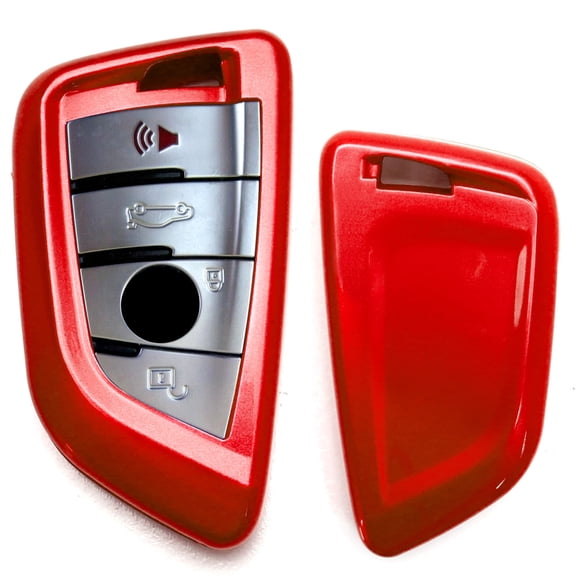 Exact Fit Gloss Metallic Red Smart Remote Key Fob Shell For BMW X1 X4 X5 X6, 5 Series, 7 Series; For Toyota Supra