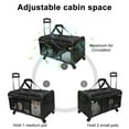 thumbnail image 6 of ELEGX Double-Compartment Pet Rolling Carrier with Wheels for 2 Pets,for Up to 35 LBS,Cat Rolling Carrier for 2 Cats,Super Ventilated Design,Ideal for Traveling/Hiking /Camping, 6 of 7