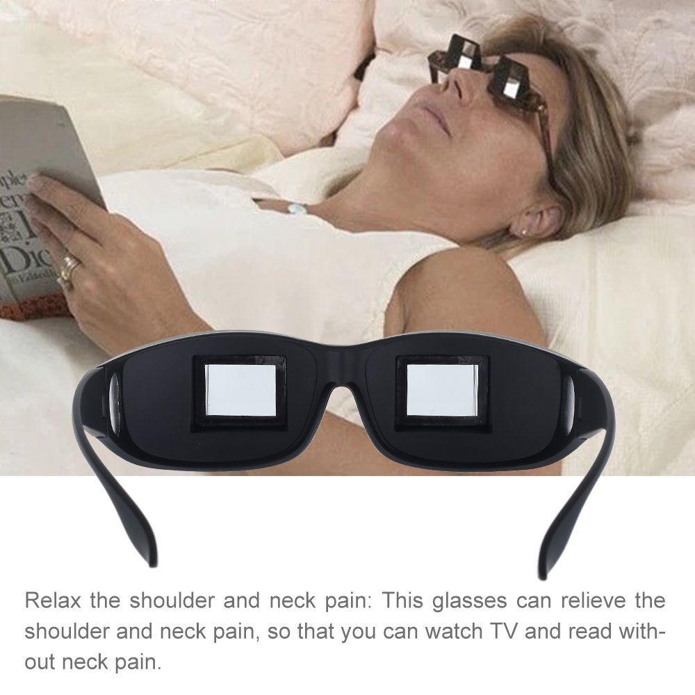 Lunettes Paresseuses à Prisme 90° – Pour Lire Allongé, Regarder La TV, Verre Optique HD