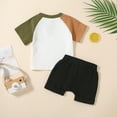thumbnail image 2 of Okbabeha Toddler Baby Boy Outfit Mamas Little Cowboy Short Sleeve T-Shirt Tops Jogger Pants Shorts Set Summer Clothes, 2 of 7