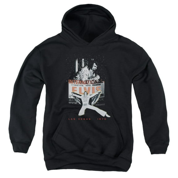 Elvis Presley - Las Vegas - Youth Hooded Sweatshirt - Small