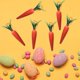thumbnail image 4 of Fiudx Liquidación de ofertas flash Adornos colgantes de zanahoria de Pascua de 6 pulgadas Zanahorias artificiales de espuma con purpurina para Pascua, 4 of 7
