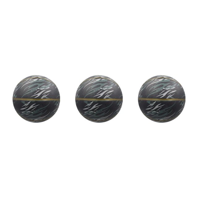 Guardoinrt Elastic Unisex 7 Basketball Balanced Inner Pressure Particle Surface PU Training Basketball Black- size 7 3Set