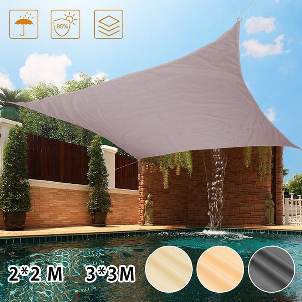 Waterproof Sun Shade Sail Canopy Rectangle,UV Block Pergola Shade Cover for Outdoor Patio and Garden,Yard Activities 2m×3m,grey