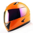 thumbnail image 2 of Motorcycle Motocross MX ATV Dirt Bike Youth Full Face Helmet HG316 Glossy Orange, 2 of 6