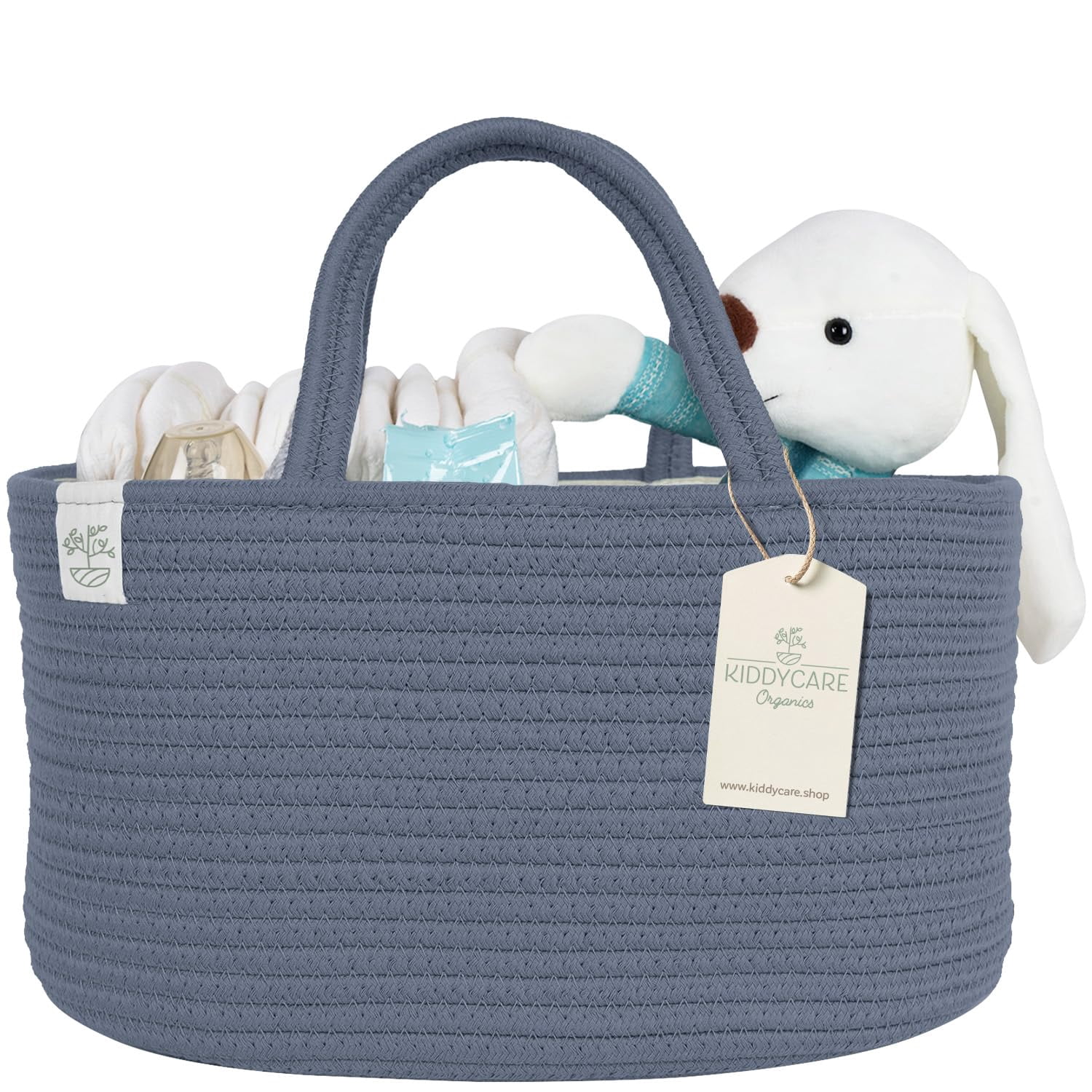Parker Panier à Couches Bébé Taille L - Rangement Chambre & Voiture - Organisateur Couches, Lingettes
