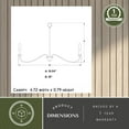 thumbnail image 6 of Annabelle 6 Light Matte Black Farmhouse Chandelier Candelabra, 6 of 11