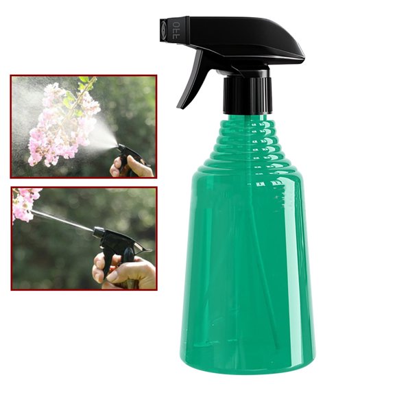Djiypn Spray Bottle for Plants 2 Pack, 16.6 oz Plastic Refillable Containers - Fine Plant Mister Empty Spray Bottles Indoor Water Sprayer Bottle for Gardening, Plant, Hair, Cleaning Solutions