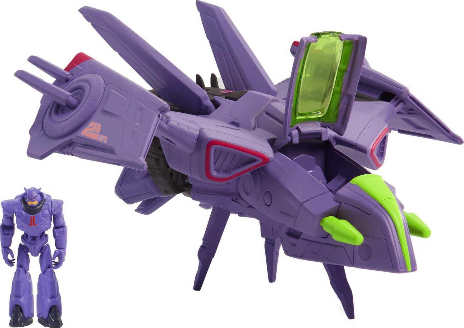 Disney Pixar Lightyear Hyperspeed Series Zurg Fighter Ship & Zurg Figure