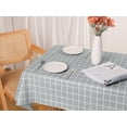 thumbnail image 5 of REGALWOVEN Plaid Tablecloth Rectangle Table Cover for Dining Room and Restaurant, Light Grey 55'x79', 5 of 5
