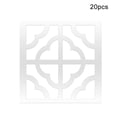 thumbnail image 2 of Pegatina de pared de espejo de 20 piezas, diseño creativo DIY, adornos huecos, superficie lisa, autoadhesivo, calcomanía para paredes, sala de estar y dormitorio Inevent HA011917-00, 2 of 7