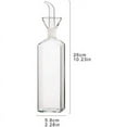 thumbnail image 4 of Botella de aceite dispensador de aceite de oliva botella de vidrio dispensador de vinagre de aceite de cocina con caño de vertido para cocina y parrilla, 4 of 8
