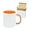 Orange, variant on 11oz White Ceramic Sublimation Coffee Mug in White Gift Box, 6 New Mixed Colors, Case of 12