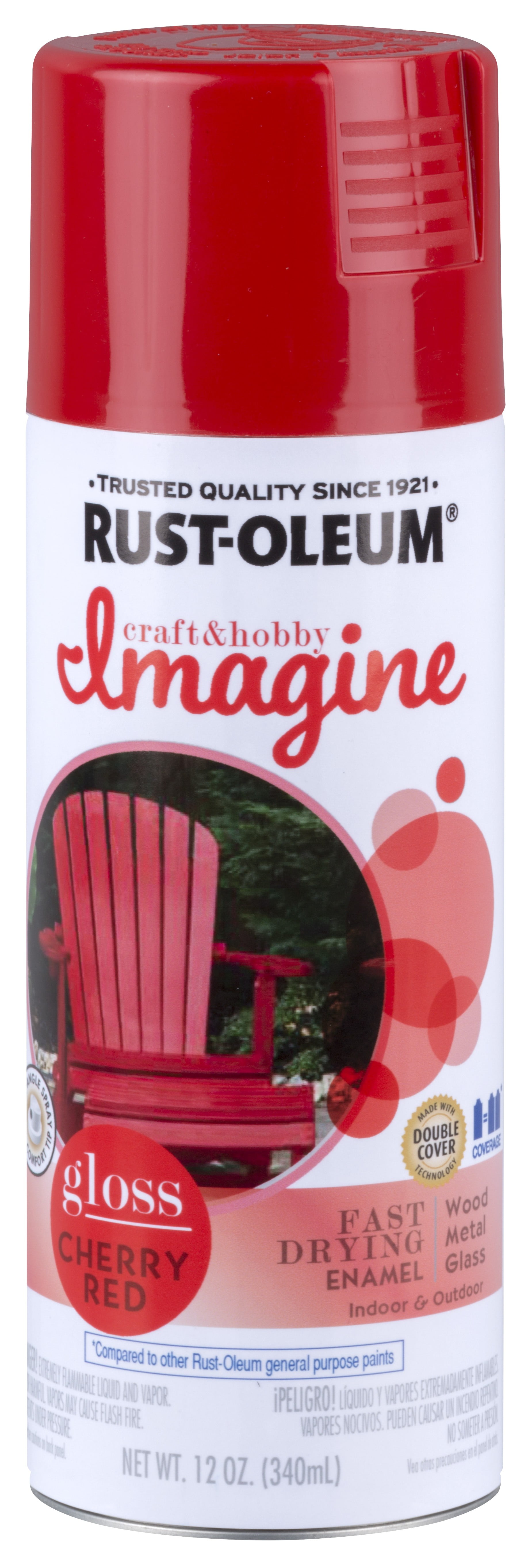 Cherry Red, Rust Oleum Craft & Hobby Gloss Spray Paint, 12 oz Walmart