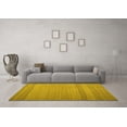thumbnail image 3 of Ahgly Company Machine Washable Indoor Rectangle Abstract Yellow Contemporary Area Rugs, 4' x 6', 3 of 4