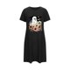 thumbnail image 5 of Camisón corto de talla grande para mujer, camisón de manga corta con estampado de pecho a la moda, camisón para mujer, 5 of 5