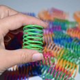 thumbnail image 3 of 4Pcs Plastic Spring Cat Toy Colorful Coil Spiral Springs Pet Action Wide Durable Interactive Toy Pet Accessory, 3 of 8