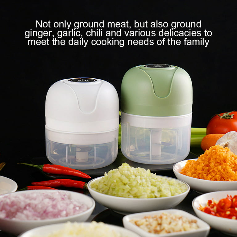 Usb Rechargeable Electric Vegetable Chopper And Garlic Crusher