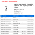 thumbnail image 2 of Rear Left Strut Assembly - Compatible with 2017 - 2021 Jeep Compass 2.4L 4-Cylinder 2018 2019 2020, 2 of 2