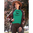 thumbnail image 2 of Make Your Mark Design Horse Girl Print T-Shirt Gifts, Party Favors, Supplies & Stuff for Women & Girls Kelly Green, 2 of 7