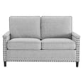 thumbnail image 5 of Modway Ashton Upholstered Fabric Loveseat in Light Gray, 5 of 8