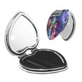 thumbnail image 1 of Pofeuu Monster High for Portable Pocket Makeup Mirror PU Cover Compact Travel Mirror with Normal and Magnifying Double Sided Glass-Heart Shape, 1 of 9