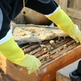 thumbnail image 3 of Beekeeping Hand Anti Sting Thickened Yellow Extended Breathable Beekeeping Protective Gloves-L, 3 of 10