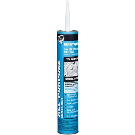 Dap 27458 28 oz VOC Beats The Nail All Purpose Construction Adhesive