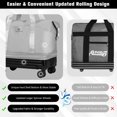 thumbnail image 6 of Foldable Rolling Travel Bag Expandable Duffel With 360° Wheels Trolley Sleeve Luggage Bag Waterproof Carry On Overnight Tote For Home Storage Gym Moving Camping, 6 of 12