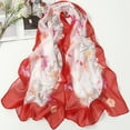 thumbnail image 1 of Nvzi Elegante bufanda cuadrada, nueva bufanda de gasa, moda de primavera, bufanda fina con estampado, decoración, chal protector solar, 1 pieza (rojo), 1 of 1