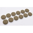 thumbnail image 7 of IBA Indianbeautifulart Brown 1 Inch Buttons For Sewing Fancy Buttons For Crafts 2 Hole Dot & Floral Artistic Shirting Scrapbooking Canvas Buttons Pack Of 50, 7 of 7