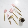 thumbnail image 2 of Paris Hilton - Juego de utensilios de cocina con utensilios de cocina de silicona, batidor y cuchar&oacute;n de acero inoxidable, 7 piezas, rosa y dorado, 2 of 9