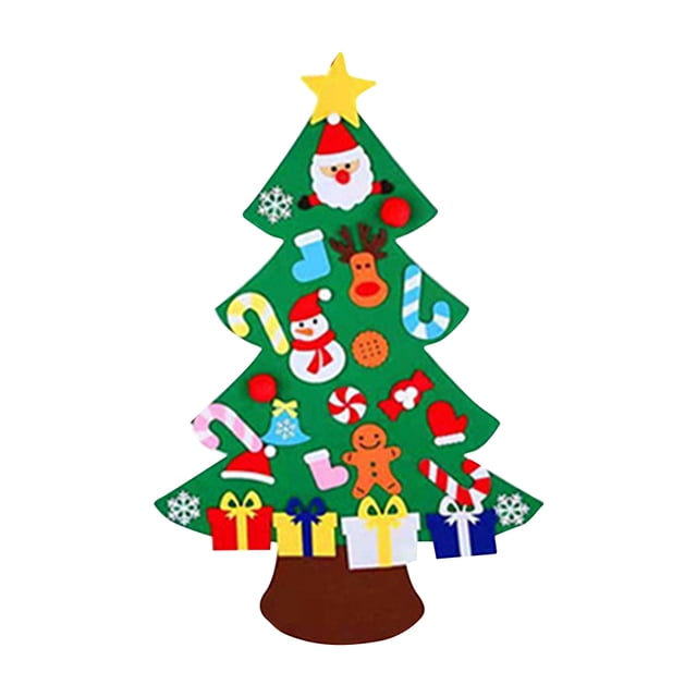 Adornos navideños, colgante navideño de fieltro no tejido