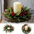 thumbnail image 2 of Candle Ring Wreath Candle Ring Wreath Suitable For Candles And Candle Holders Candle Holder Ring Suitable For Columnar Candles Festivals Candles & Holders Home Decor, 2 of 5